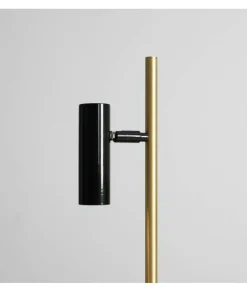 Sklep Kaja Industrialna, czarno-złota lampka z reflektorkiem 1083B40 TREVO