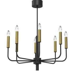 Sklep Kaja Industrialna, czarno-złota lampa wisząca LX 4280 AKASYA | Kaja