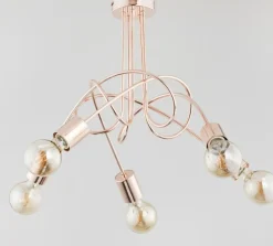 Discount Industrialna lampa sufitowa w kolorze miedzi AL 24325 | Kaja Żyrandole Nowoczesne