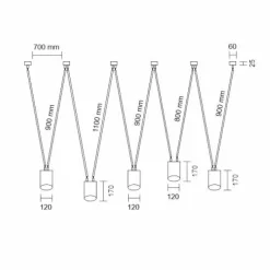Best Industrialna lampa wisząca do podwieszania ANT 9023 VIWIN | Kaja Żyrandole Nowoczesne