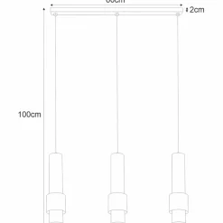 Outlet Industrialna lampa wisząca na listwie K-4714 NIKOS | Kaja Oświetlenie Żyrandole Nowoczesne