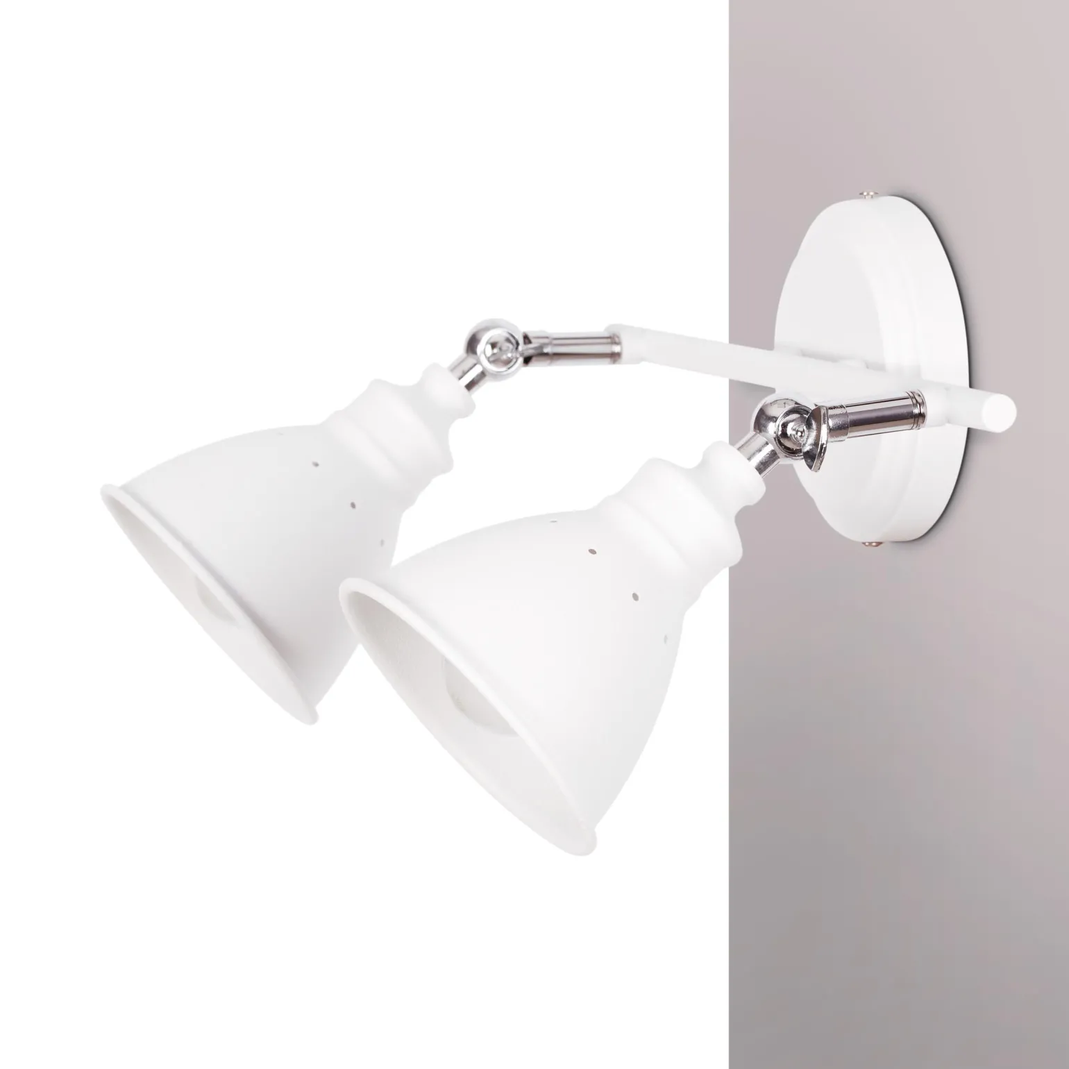 Sklep Kaja Industrialny kinkiet K-8005-2 WH WATSO WHITE | Kaja Oświetlenie