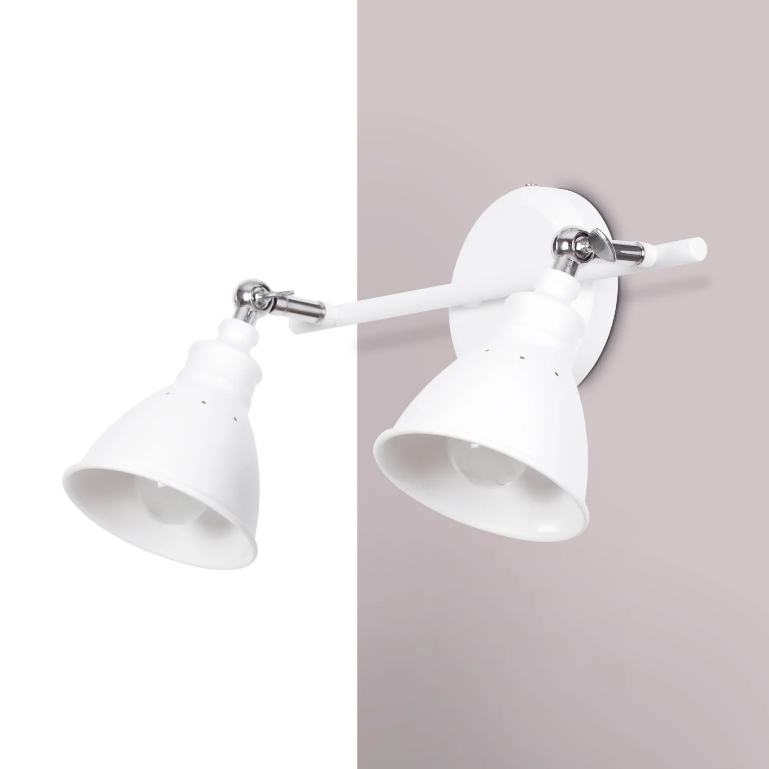 Sklep Kaja Industrialny kinkiet K-8005-2 WH WATSO WHITE | Kaja Oświetlenie