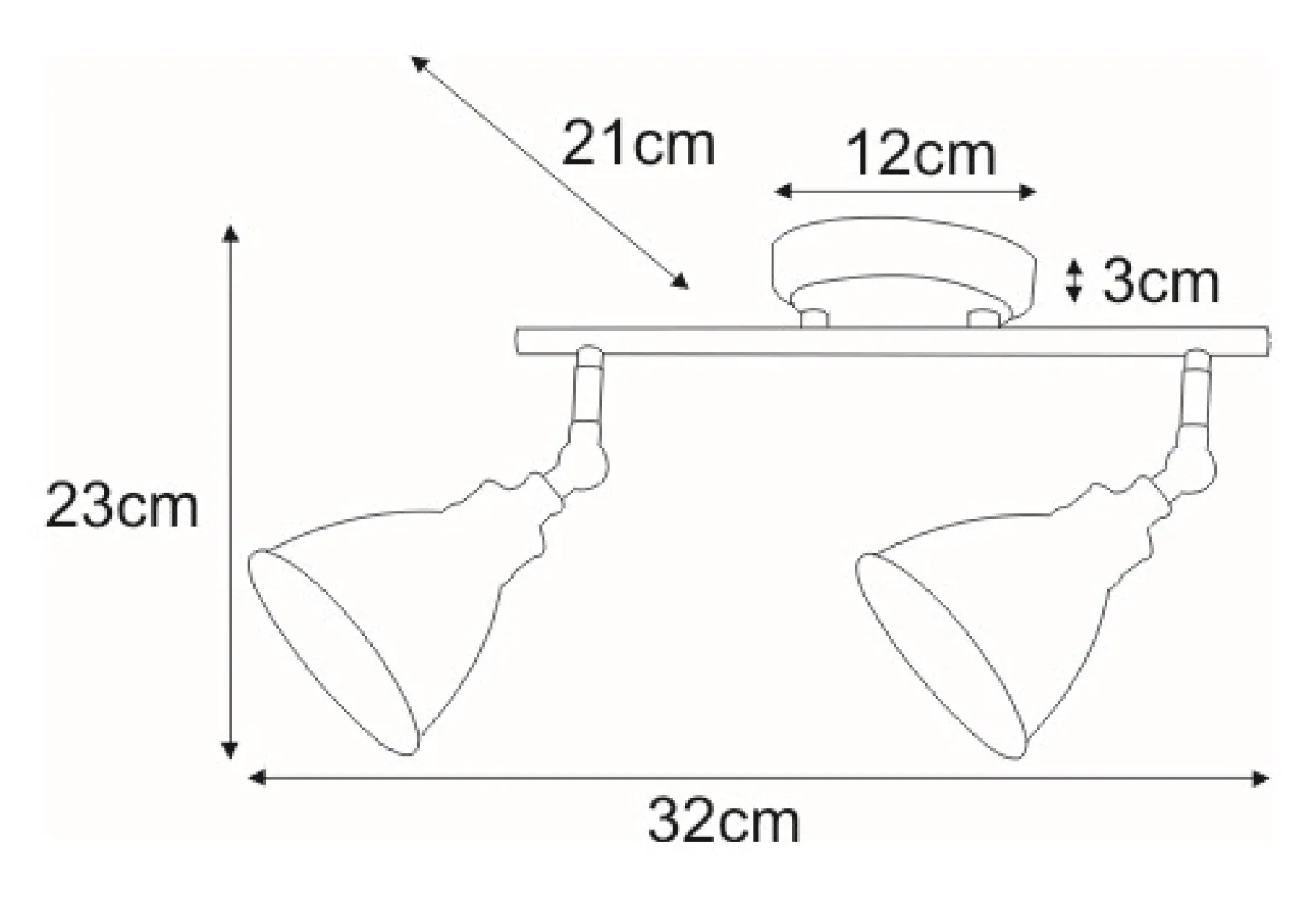 Sklep Kaja Industrialny kinkiet K-8005-2 WH WATSO WHITE | Kaja Oświetlenie