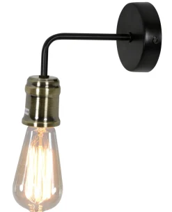 Sklep Kaja Industrialny kinkiet z żarówką 21-56160 GOLDIE | Kaja Oświetlenie