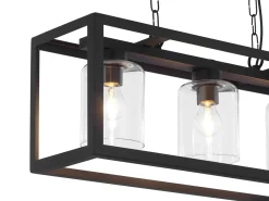 Sklep Kaja Industrialny żyrandol nad stół w salonie, klatka JUP 1805 z serii MACA