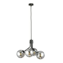 Sale Industrialny zwis z lustrzanymi kloszami 1140/4 NOVA | Kaja Żyrandole Nowoczesne