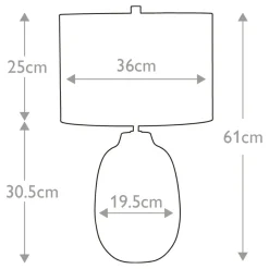 Sklep Kaja Jasnozielona lampa stołowa, nocna CHELSFIELD-TL z serii CHELSFIELD