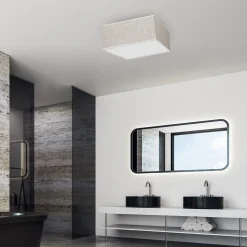 Sklep Kaja Jasny plafon, lampa sufitowa, kształt kwadratu MLP7496 z serii LINO | Kaja Oświe