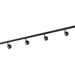 Sklep Kaja Jednofazowa listwa 1,5m z 4 lampami 920421-4-BL-SET MARVI TR BLAKE