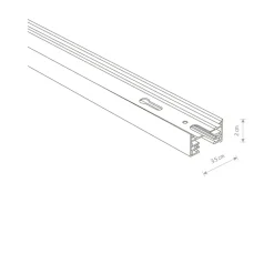 Sklep Kaja Jednofazowa, podtynkowa prowadnica o długości 2m 9014 | Kaja