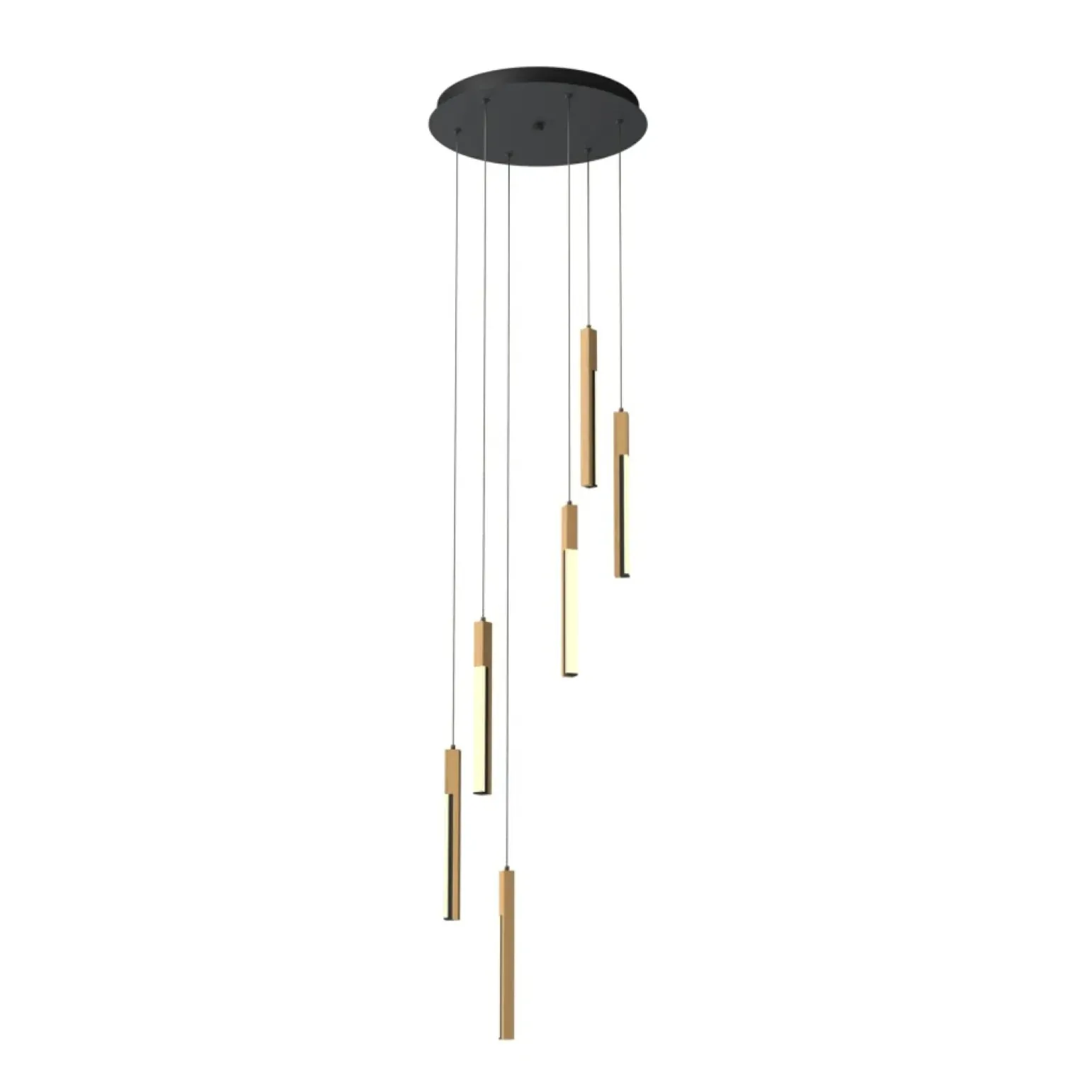 Outlet Kaskada drewnianych zwisów z ledem MD4768-6-3BMT ELIOT | Kaja Żyrandole Nowoczesne