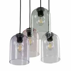 Store Kaskada kolorowych kloszy do salonu TK 10301 MOLLY | Kaja Oświetlenie Żyrandole Nowoczesne
