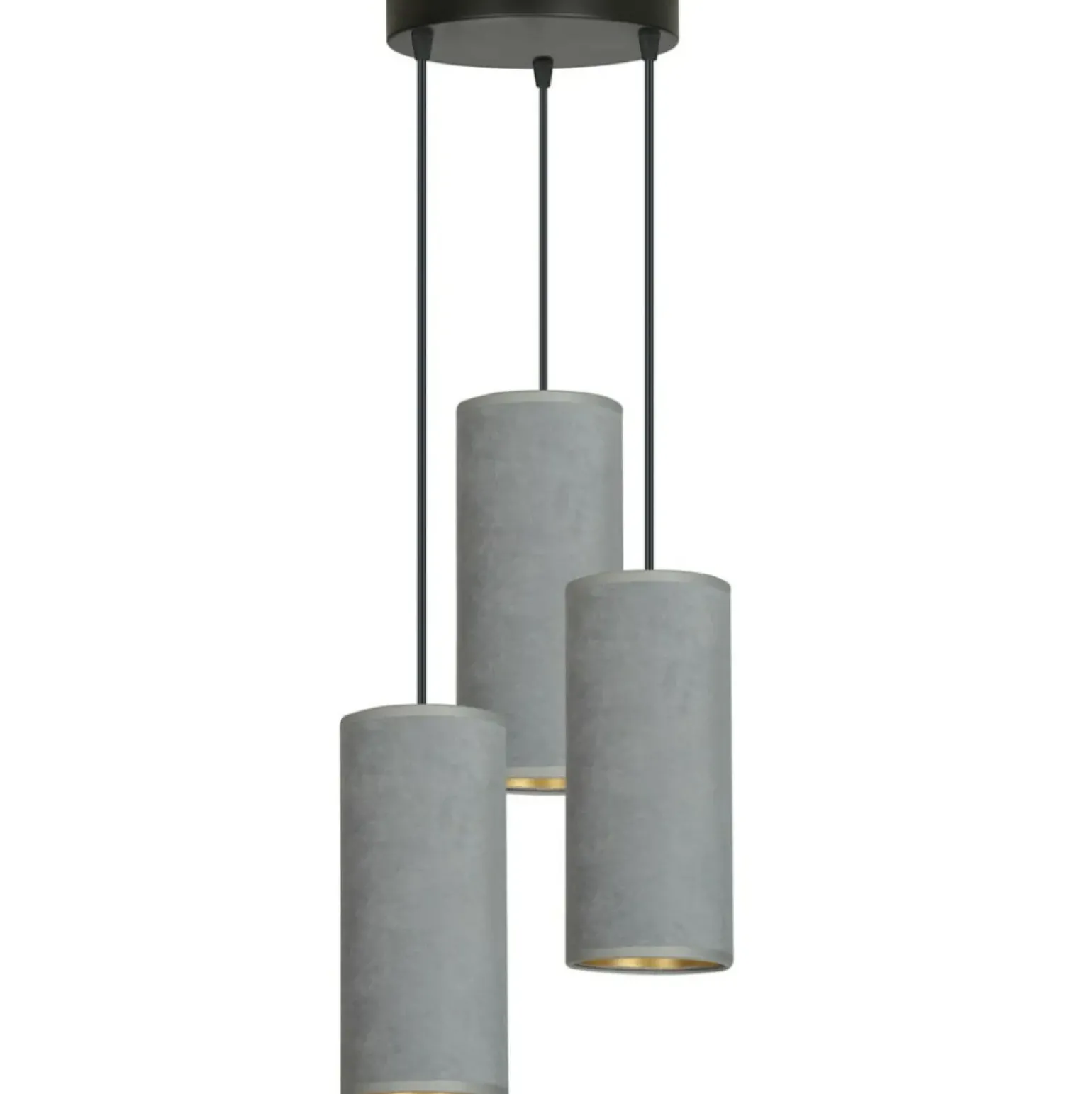 Outlet Kaskada wąskich abażurów, do sypialni 1060/3PREM BENTE PREMIUM | Kaja Żyrandole Nowoczesne