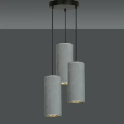 Outlet Kaskada wąskich abażurów, do sypialni 1060/3PREM BENTE PREMIUM | Kaja Żyrandole Nowoczesne