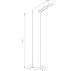 Sklep Kaja Kierunkowa, ledowa lampa ogrodowa stojąca 4448 LHOTSE | Kaja