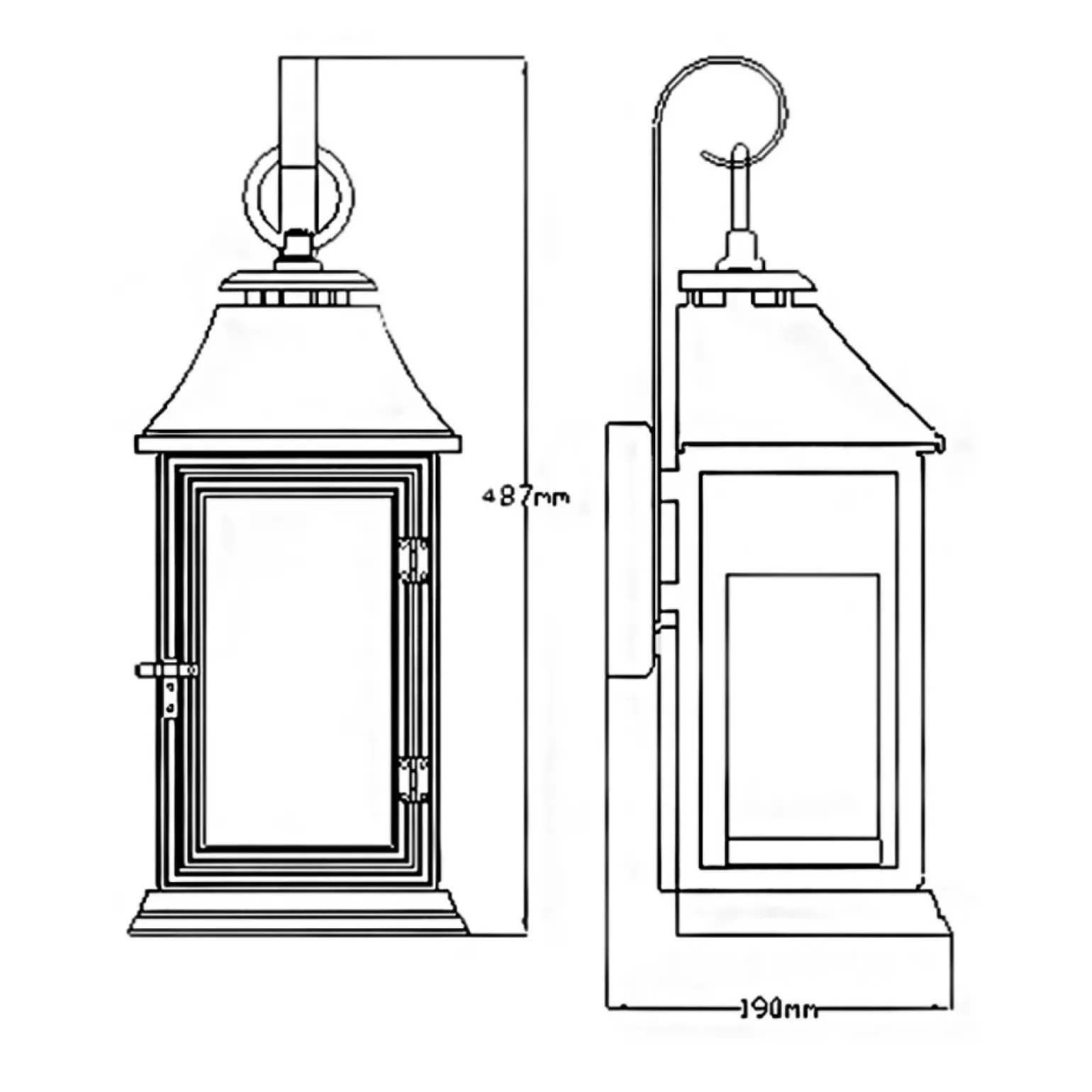Sklep Kaja Kinkiet, ciemny postarzany cynk FE-SHEPHERD-2M z serii SHEPHERD