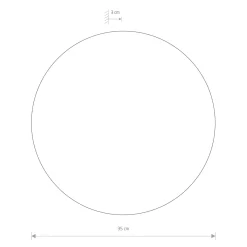 Sklep Kaja Kinkiet ścienny, kształt koła, o średnicy 35 cm 7636 | Kaja