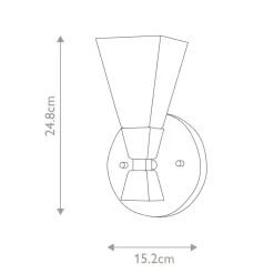 Sklep Kaja Kinkiet ścienny, matowa czerń BOWTIE-1-MB z serii BOWTIE