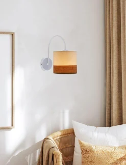 Sklep Kaja Kinkiet ścienny w kolorze bieli i brązu 21-17581 z serii BIANCO | Kaja