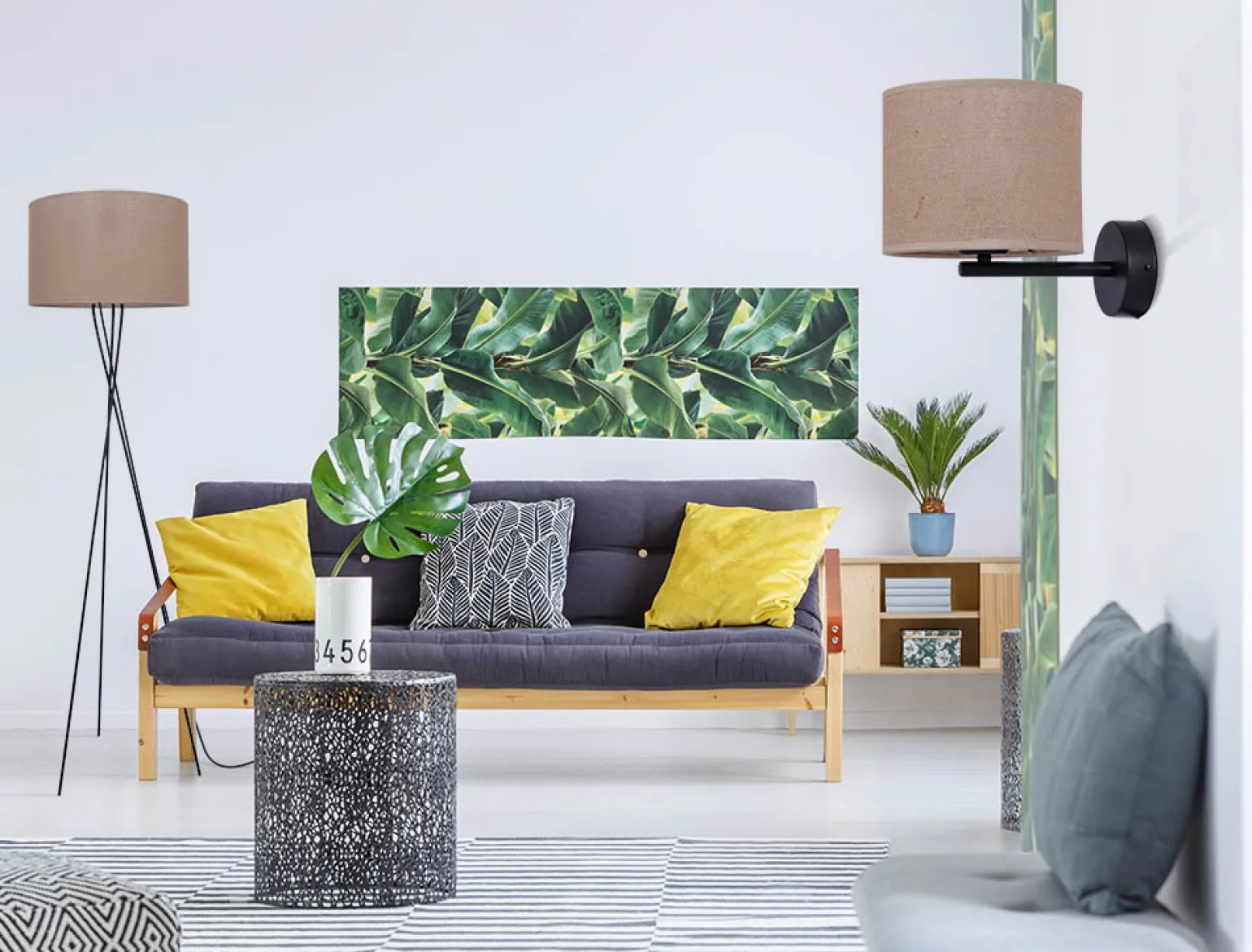 Sklep Kaja Kinkiet ścienny z abażurem, w stylu boho K-4378 | Kaja Oświetlenie