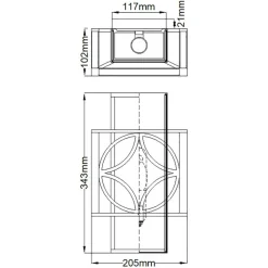 Sklep Kaja Kinkiet ścienny z dekoracją FE-REMY1 z serii REMY