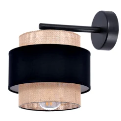 Sklep Kaja Kinkiet ścienny z podwójnym abażurem, w stylu boho K-5234 z serii GATO