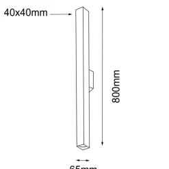 Sklep Kaja Kinkiet do łazienki, dekoracyjna tuba ścienna ANT 8078 DOHA | Kaja
