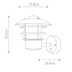 Sklep Kaja Kinkiet do oświetlenia altanki HELSINGOR-PIR z serii HELSINGOR