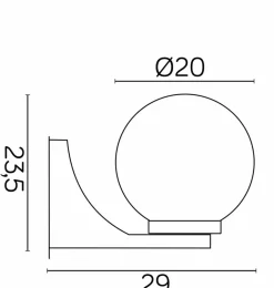 Sklep Kaja Kinkiet elewacyjny, klasyczny K 3012/1/KF 200 z serii KULE CLASSIC | Kaja Oświet