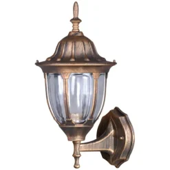 Sklep Kaja Kinkiet elewacyjny na taras K-5007A/N CZARNY/ZŁOTY VASCO | Kaja