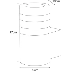 Sklep Kaja Kinkiet elewacyjny o nowoczesnym wyglądzie, na E27 K-8205 z serii SOLIN