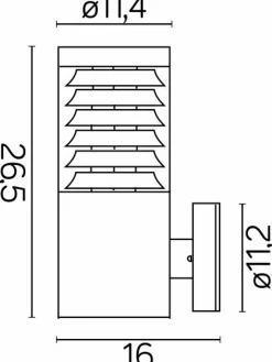 Sklep Kaja Kinkiet elewacyjny ze stali nierdzewnej 91063L z serii JOY | Kaja Oświetlenie