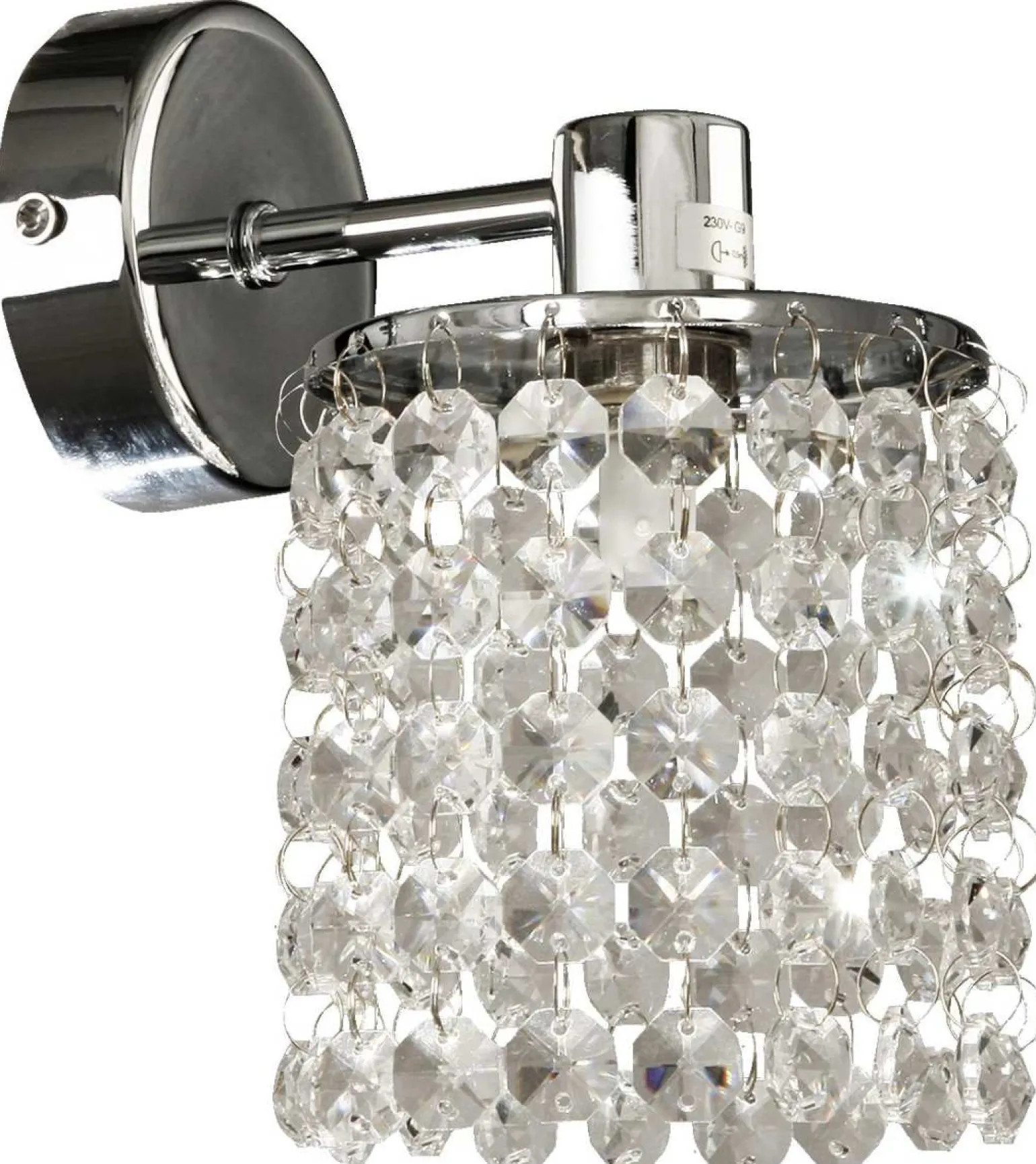 Sklep Kaja Kinkiet glamour z kloszem z kryształków 21-08421 ROYAL | Kaja