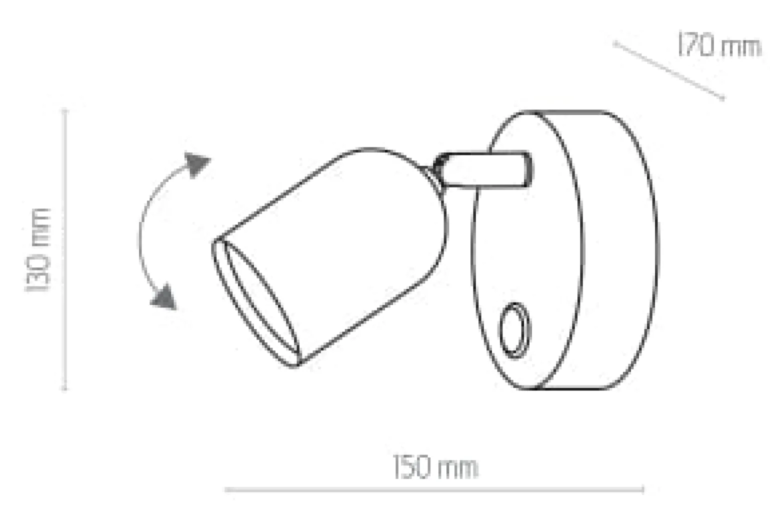 Sklep Kaja Kinkiet jednoramienny, wąski z włącznikiem TK 4411 TOP | Kaja