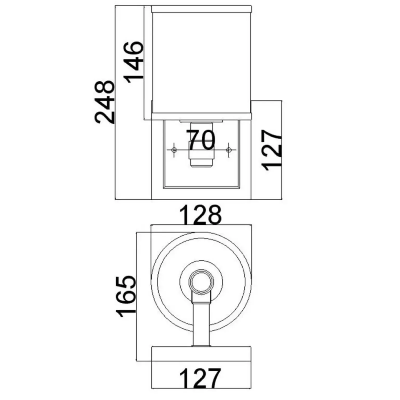 Sklep Kaja Kinkiet klosz kształt walca FE-PROSPECT-PARK1 z serii PROSPECT PARK