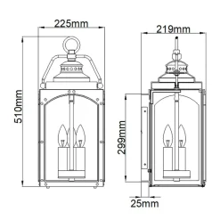 Sklep Kaja Kinkiet, kolor rdzawej miedzi FE-RANDHURST-L-CO z serii RANDHURST