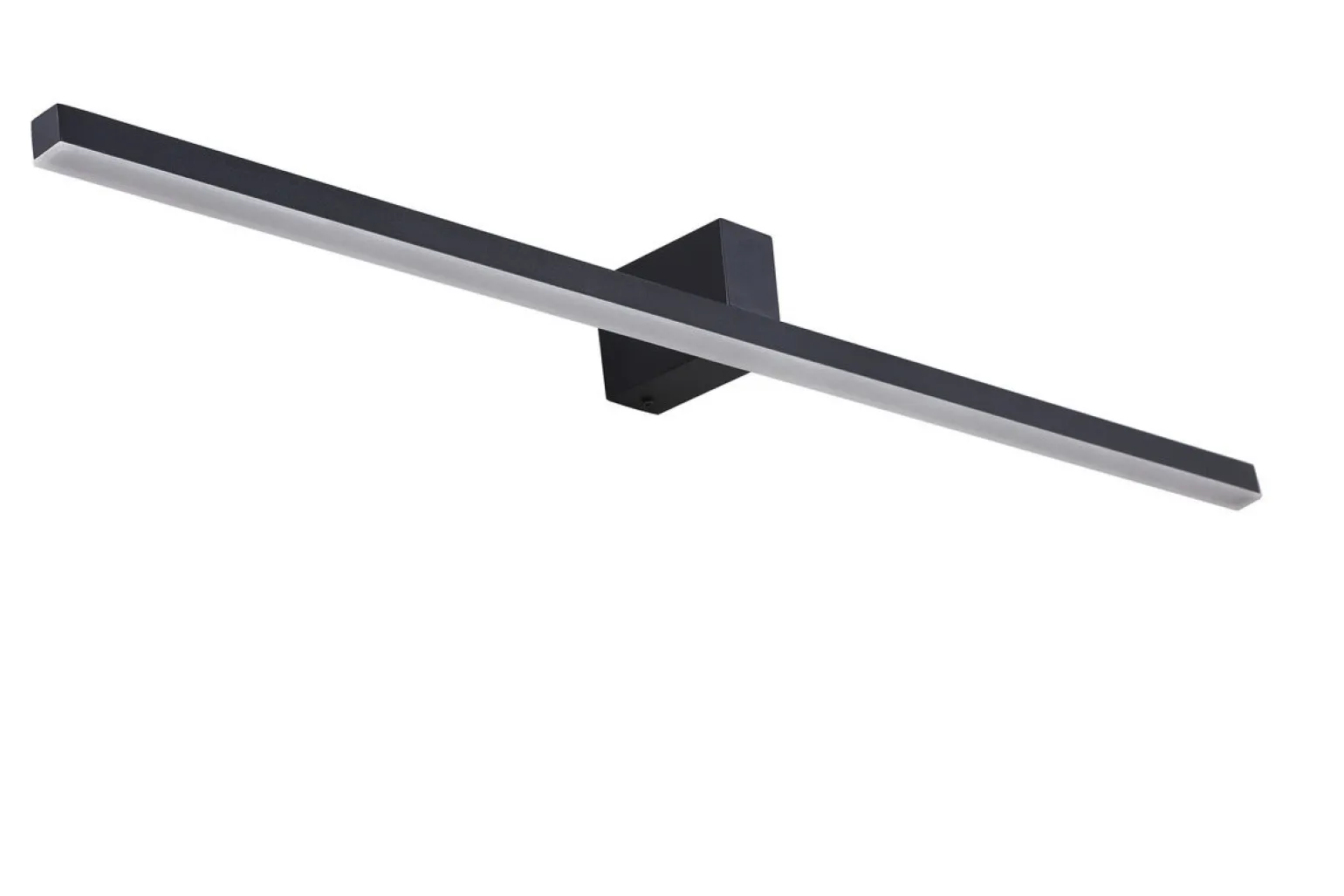 Sklep Kaja Kinkiet LED, prosta lampa nad lustro LP-778/1W XXL BK z serii NEVADA