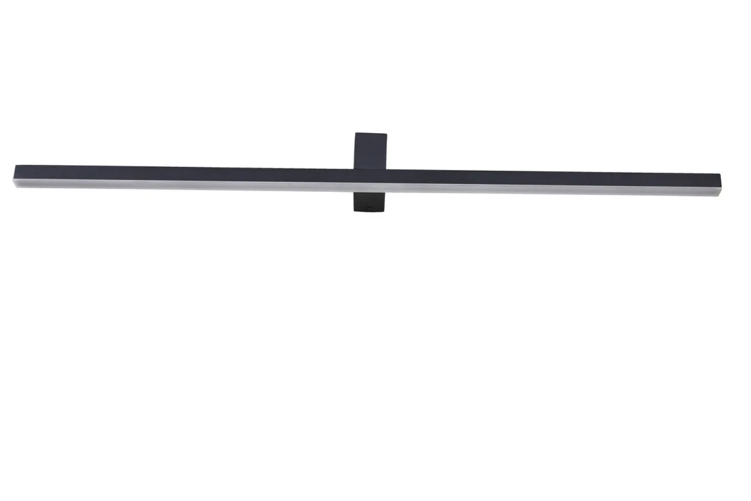 Sklep Kaja Kinkiet LED, prosta lampa nad lustro LP-778/1W XXL BK z serii NEVADA