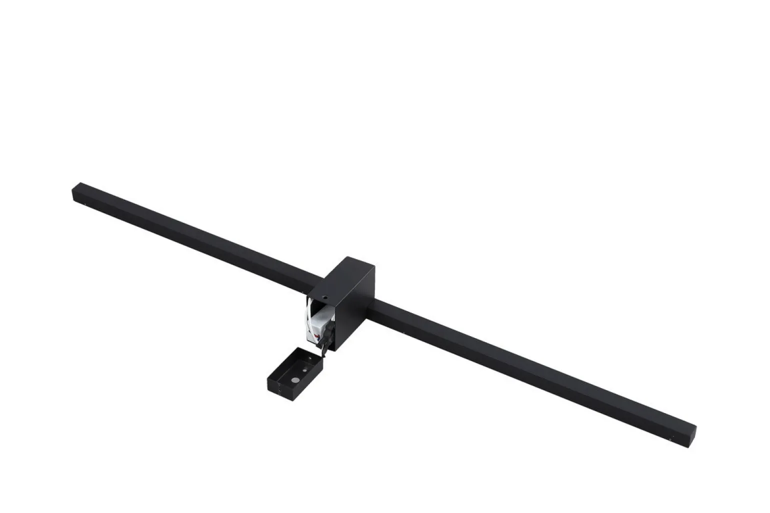 Sklep Kaja Kinkiet LED, prosta lampa nad lustro LP-778/1W XXL BK z serii NEVADA