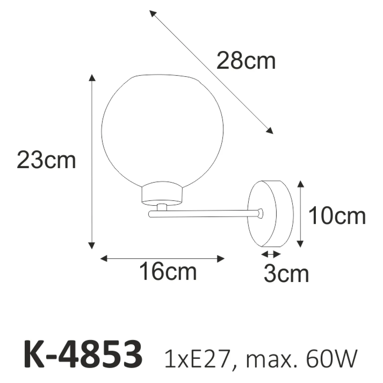 Sklep Kaja Kinkiet o klasycznym kształcie, do sypialni K-4853 ALDAR | Kaja