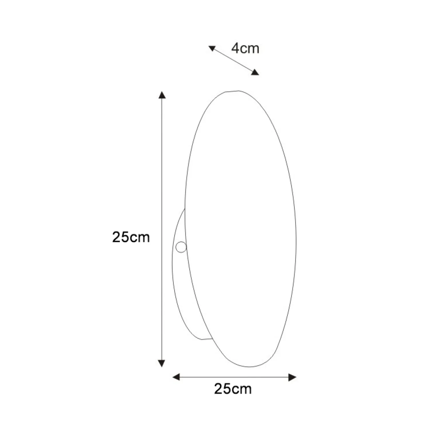 Sklep Kaja Kinkiet o średnicy 25cm, do każdego wnętrza K-4635 | Kaja Oświetlenie