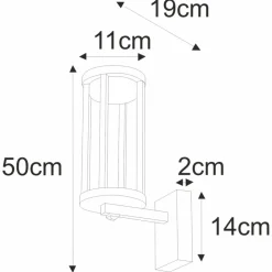 Sklep Kaja Kinkiet ogrodowy o designerskim kształcie K-8137 UBBE | Kaja