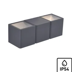 Sklep Kaja Kinkiet ogrodowy w formie trzech kubików 9658-13 z serii MARCEL | Kaja