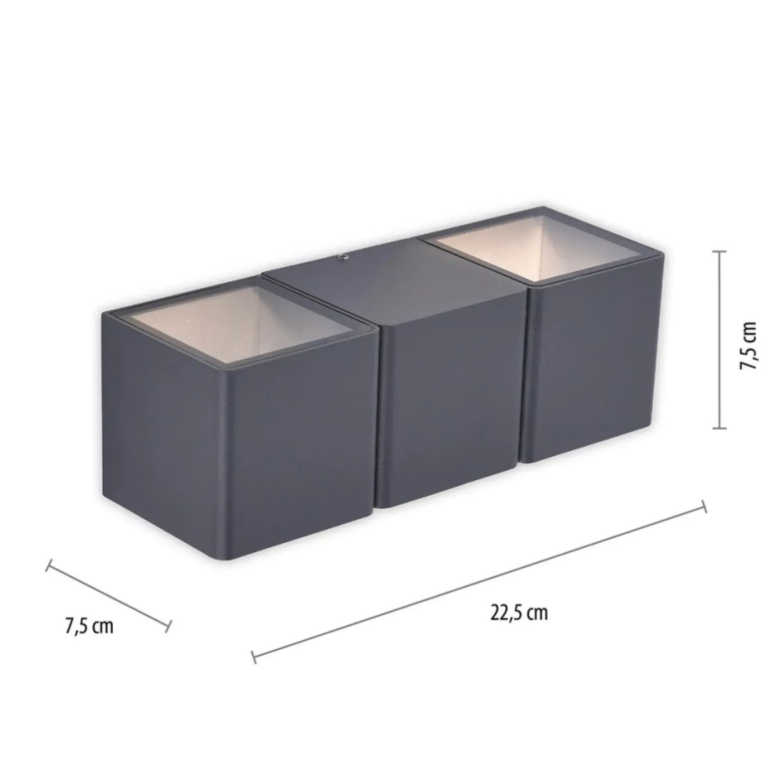 Sklep Kaja Kinkiet ogrodowy w formie trzech kubików 9658-13 z serii MARCEL | Kaja