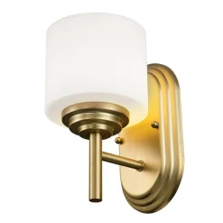 Sklep Kaja Kinkiet, szczotkowany mosiądz FE-MALIBU1-BATH-BB z serii MALIBU