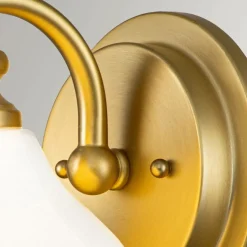 Sklep Kaja Kinkiet, szczotkowany mosiądz HK-AINSLEY1-BATH-BB z serii AINSLEY