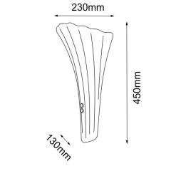 Sklep Kaja Kinkiet vintage ze szklanym kloszem ANT 8799 PETALO | Kaja Oświetlenie