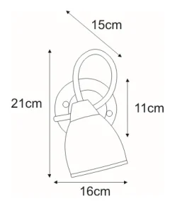 Sklep Kaja Kinkiet w eleganckim stylu K-JSL-8090/1W AB SAMIRA | Kaja Oświetlenie