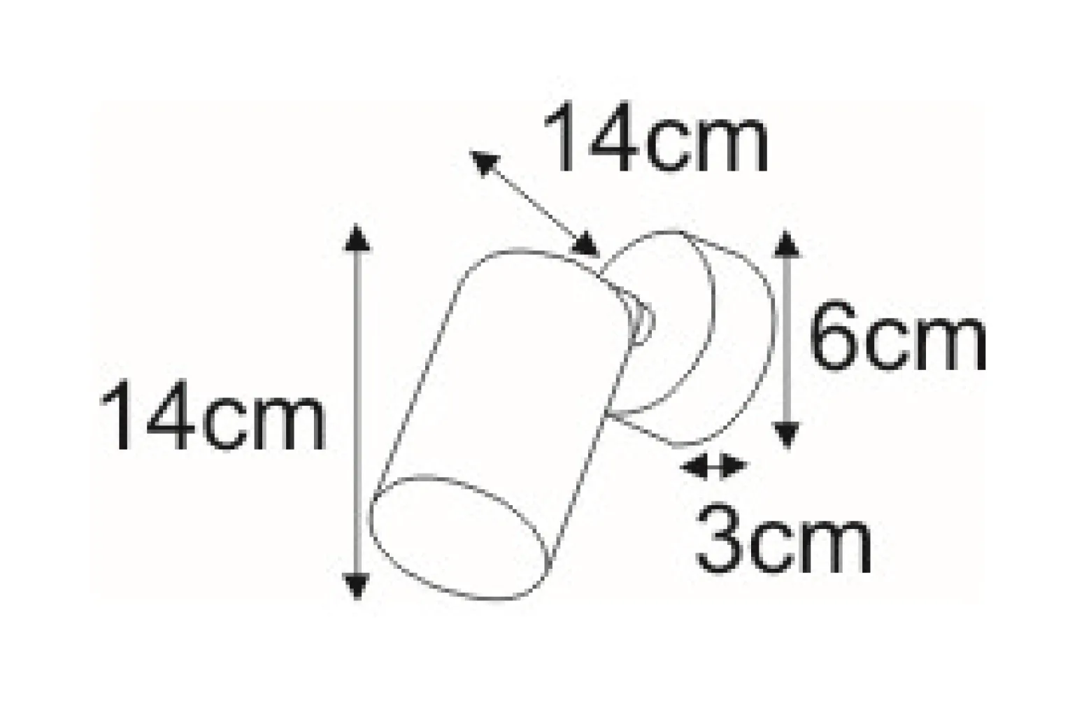 Sklep Kaja Kinkiet w formie klasycznego reflektorka K-4418 KAYLA | Kaja